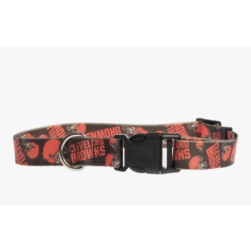 NFL Licensed Pet Collar Cleveland Browns Adjustable Dog Collar Medium 14"-20"